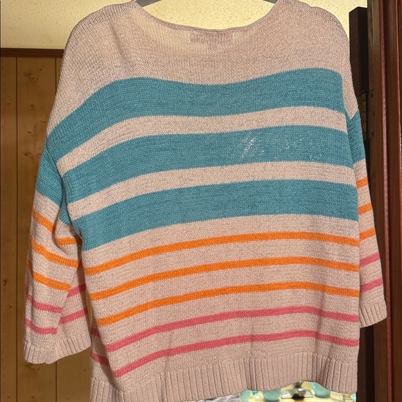 LOFT Women's Colorful Striped Sweater - Picture 4 of 4